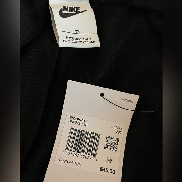 Nike Fleece PE Shorts with Rainbow Swoosh Women’s Plus 3X - Picture 2 of 5